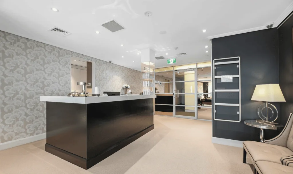 Reception area at Labiaplasty Sydney, Bondi Junction